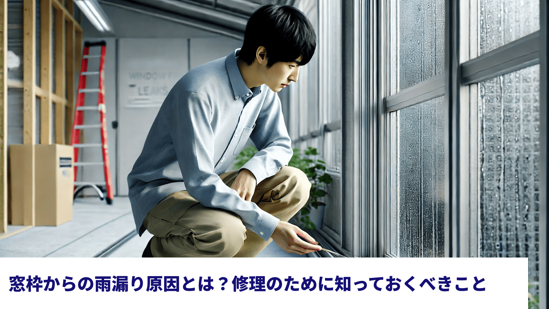 窓枠からの雨漏り原因とは?修理のために知っておくべきこと