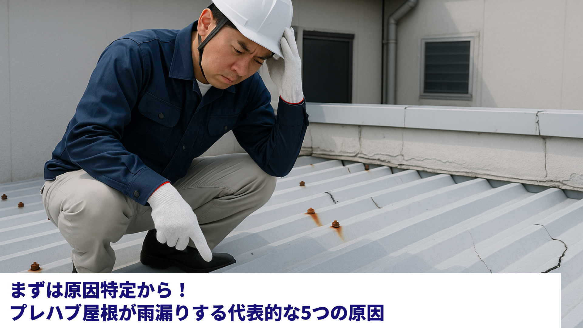 まずは原因特定から！プレハブ屋根が雨漏りする代表的な5つの原因