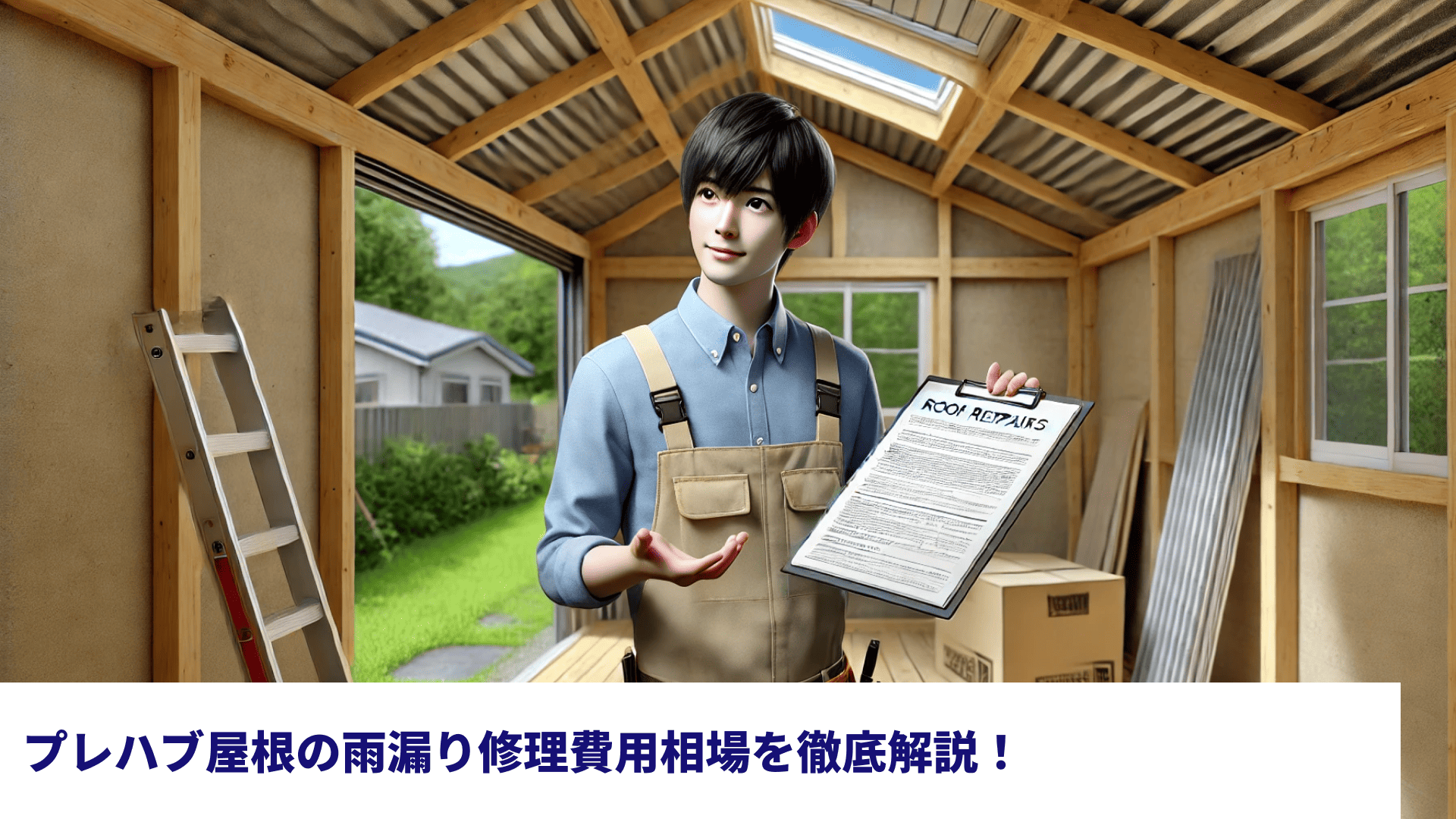 プレハブ屋根の雨漏り修理費用相場を徹底解説！