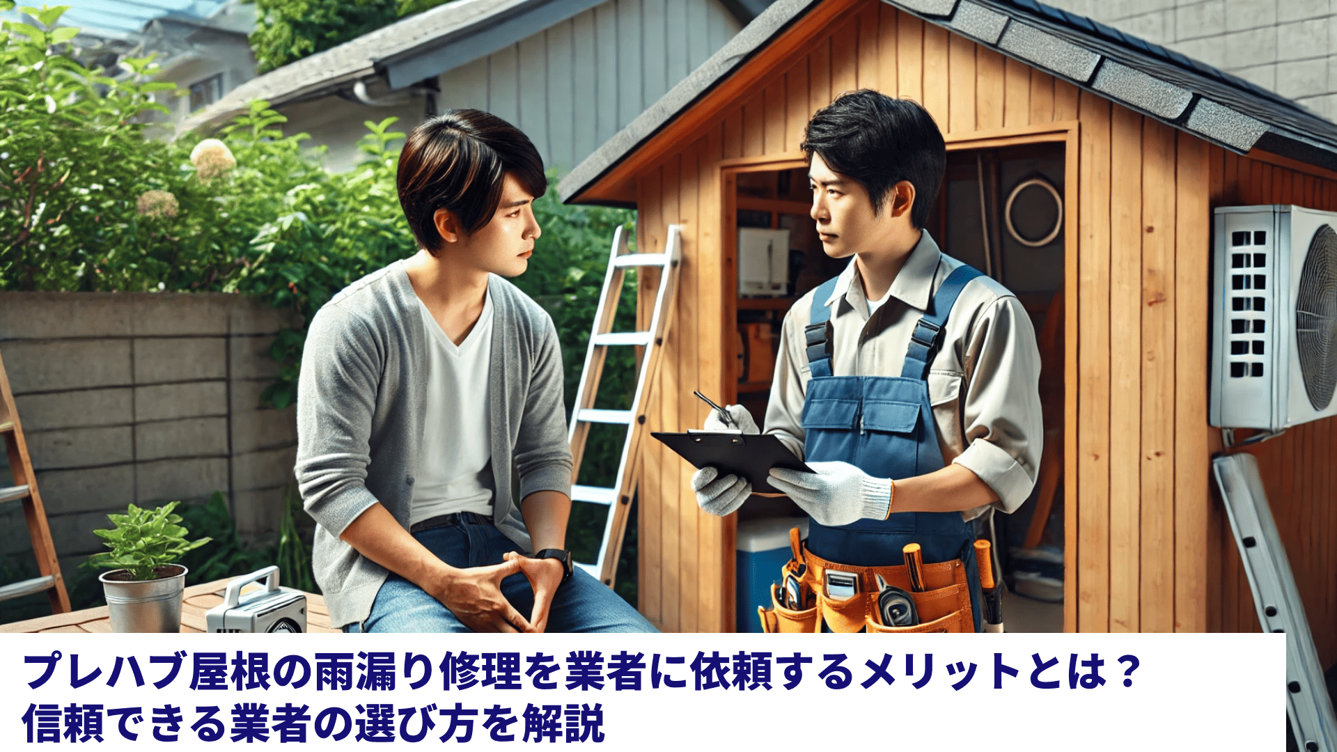 プレハブ屋根の雨漏り修理を業者に依頼するメリットとは？信頼できる業者の選び方を解説