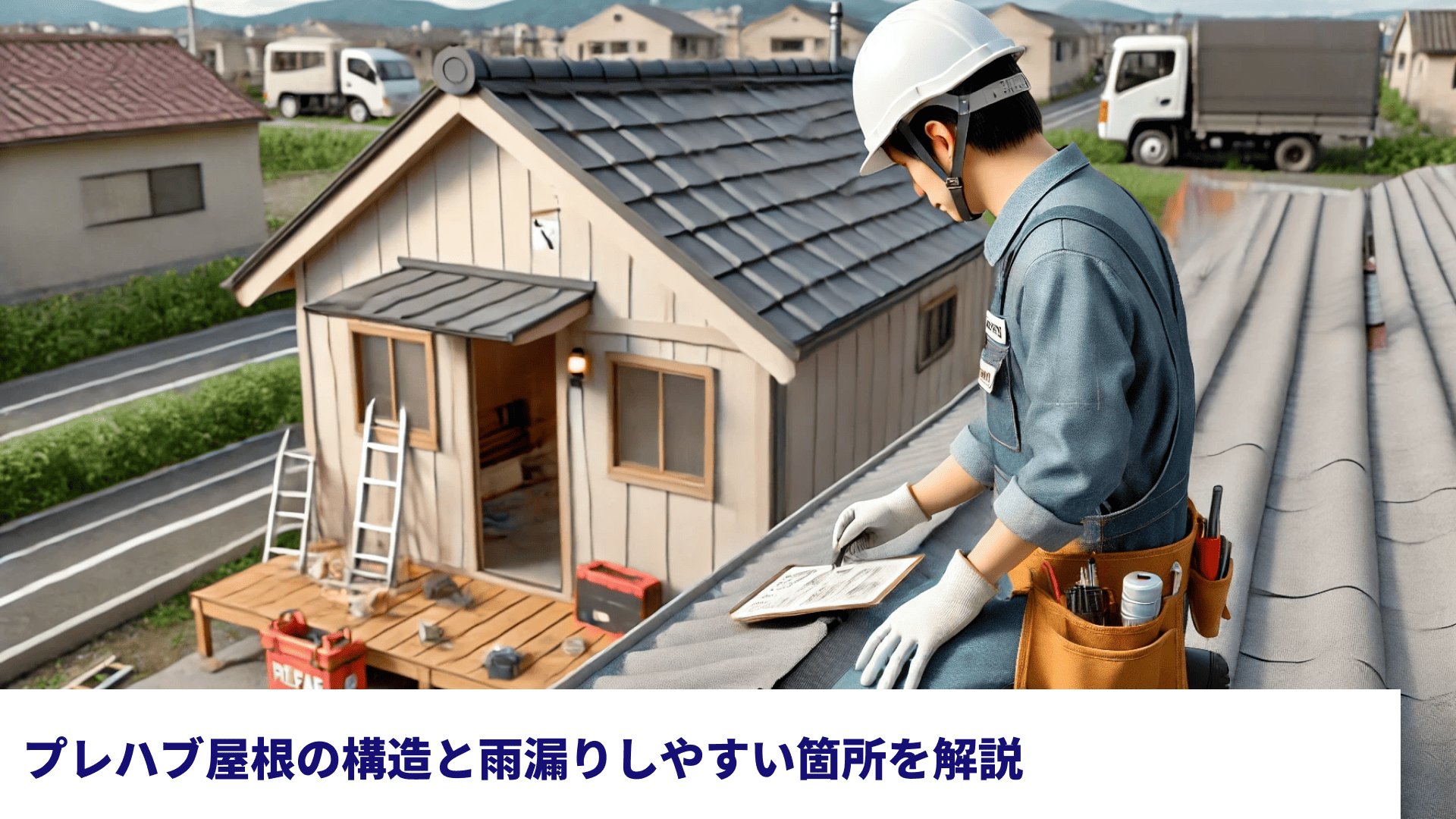 プレハブ屋根の構造と雨漏りしやすい箇所を解説