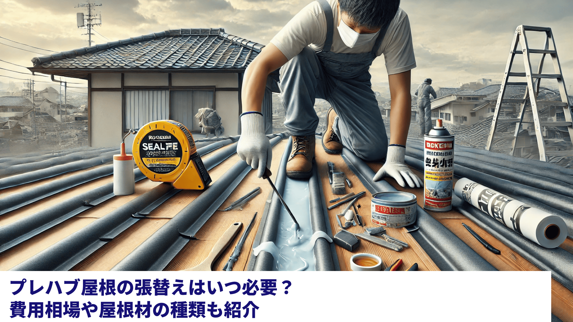 プレハブ屋根の張替えはいつ必要？費用相場や屋根材の種類も紹介