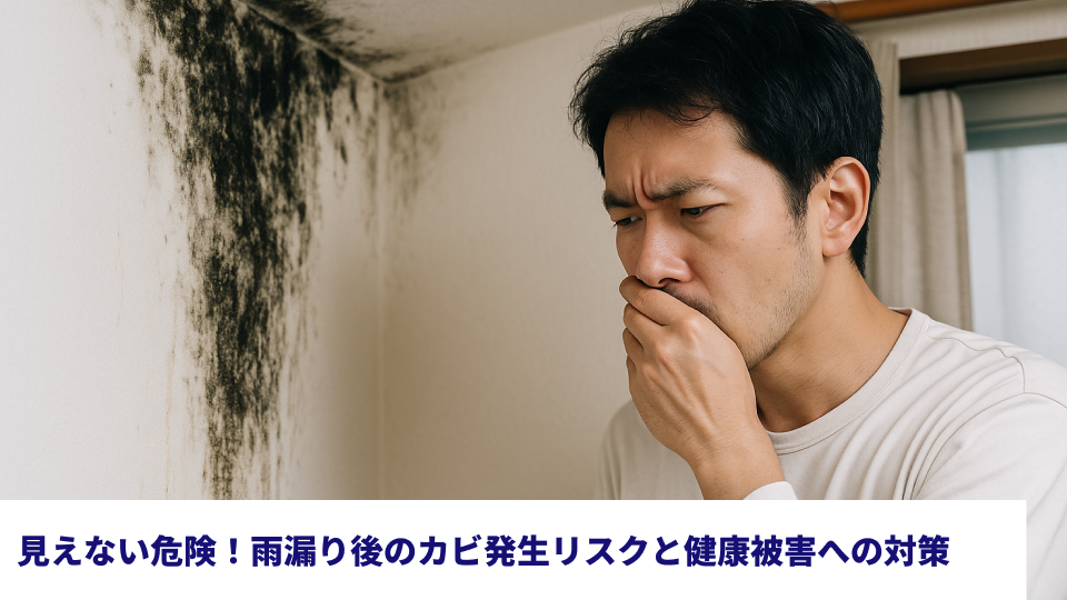見えない危険！雨漏り後のカビ発生リスクと健康被害への対策