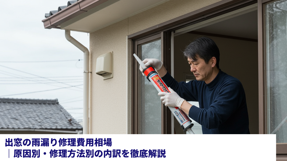 出窓の雨漏り修理費用相場|原因別・修理方法別の内訳を徹底解説 出窓の雨漏り修理費用相場|原因別・修理方法別の内訳を徹底解説