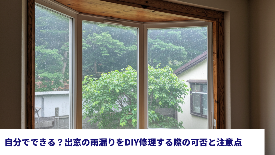 自分でできる?出窓の雨漏りをDIY修理する際の可否と注意点 自分でできる?出窓の雨漏りをDIY修理する際の可否と注意点