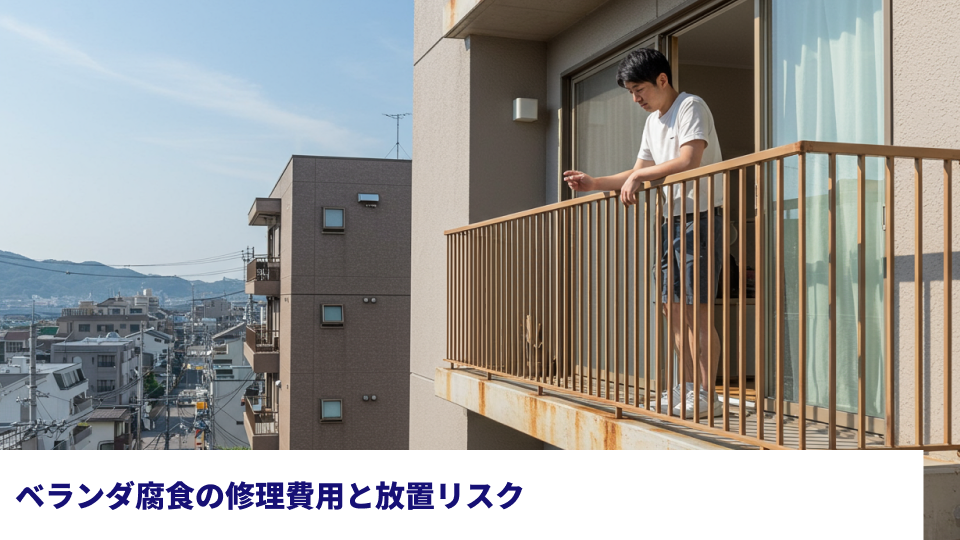 ベランダ腐食の修理費用と放置リスク