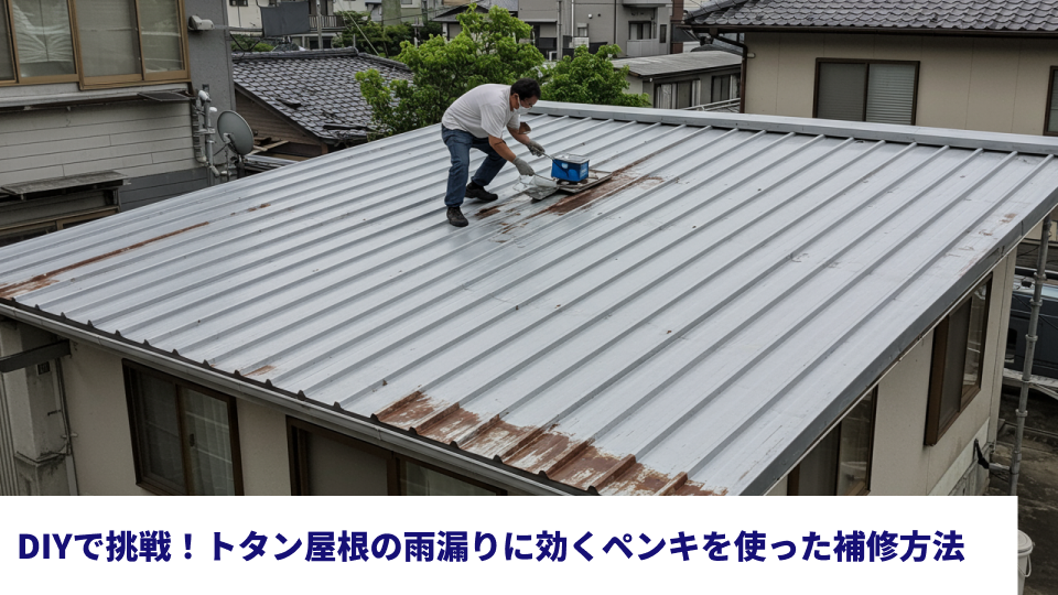 DIYで挑戦!トタン屋根の雨漏りに効くペンキを使った補修方法