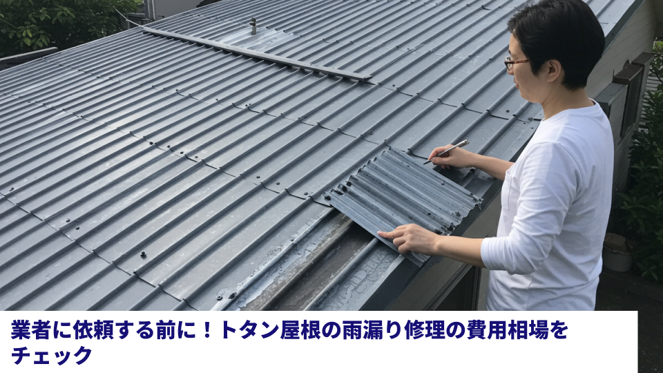 業者に依頼する前に!トタン屋根の雨漏り修理の費用相場をチェック