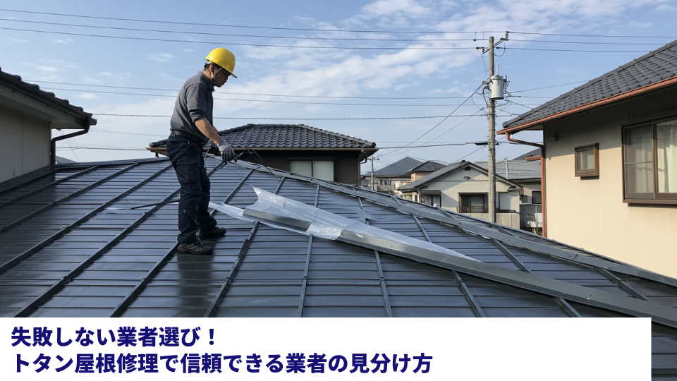 失敗しない業者選び!トタン屋根修理で信頼できる業者の見分け方