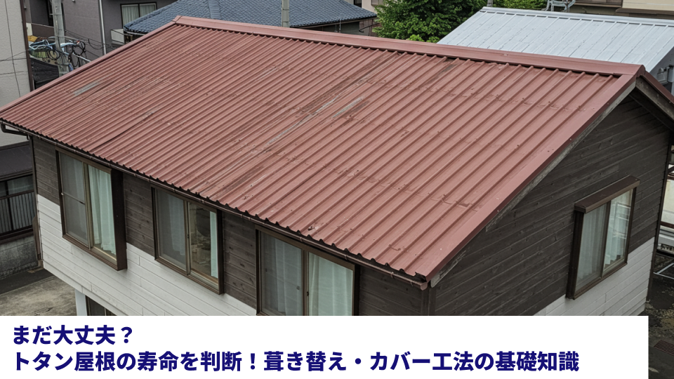まだ大丈夫?トタン屋根の寿命を判断!葺き替え・カバー工法の基礎知識