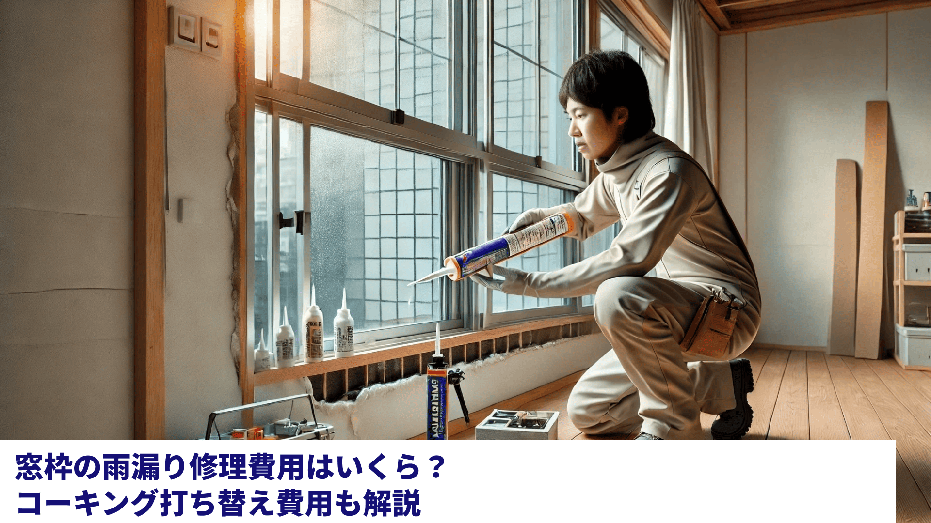 窓枠の雨漏り修理費用はいくら？コーキング打ち替え費用も解説