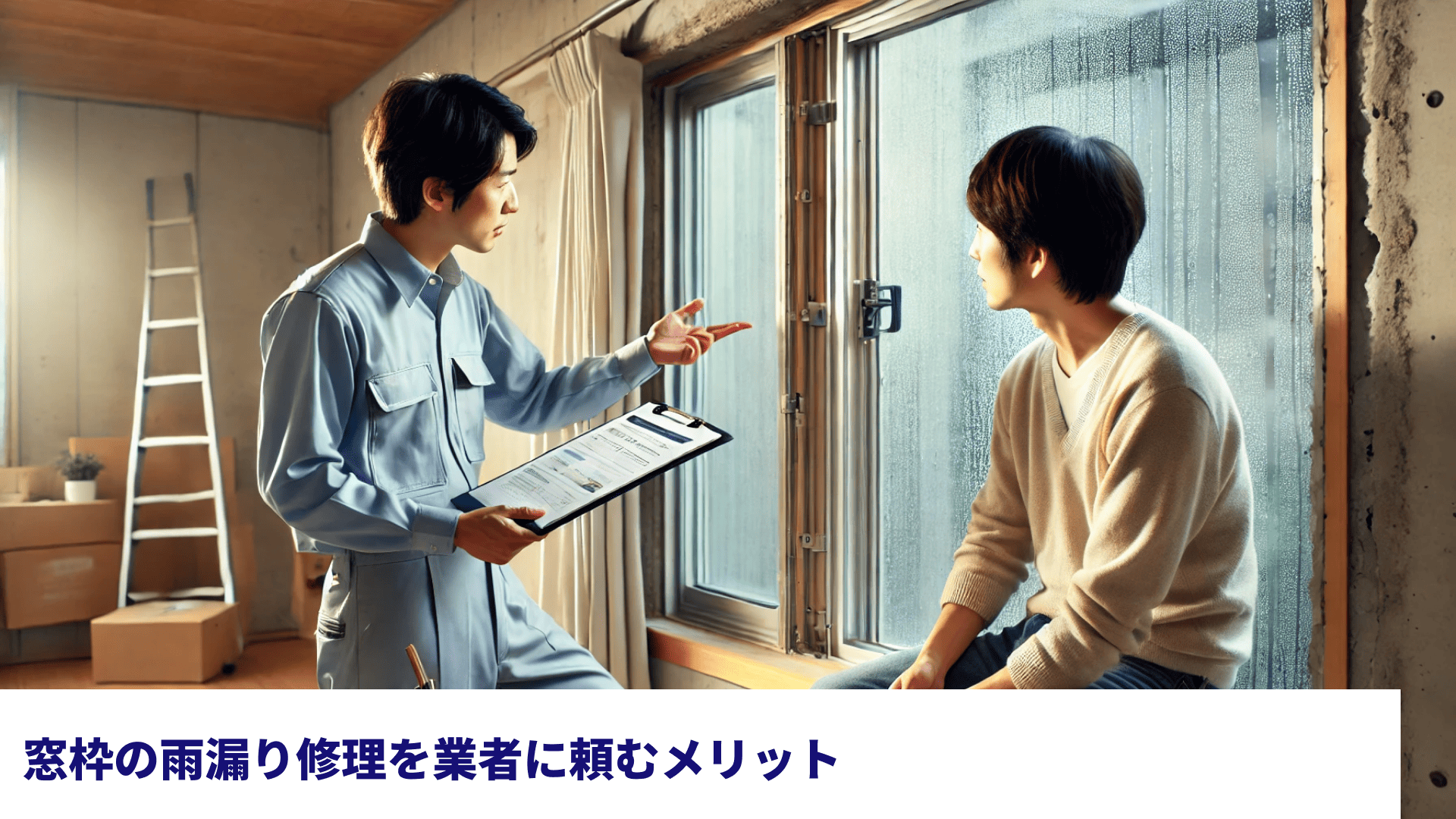 窓枠の雨漏り修理を業者に頼むメリット