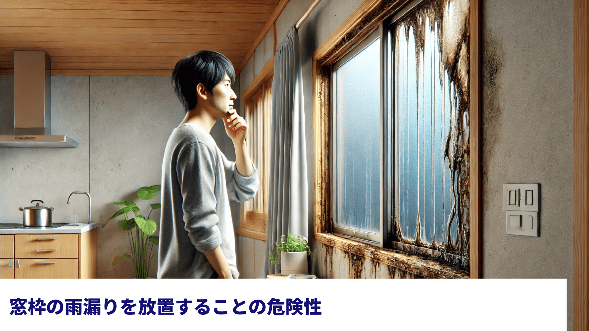 窓枠の雨漏りを放置することの危険性