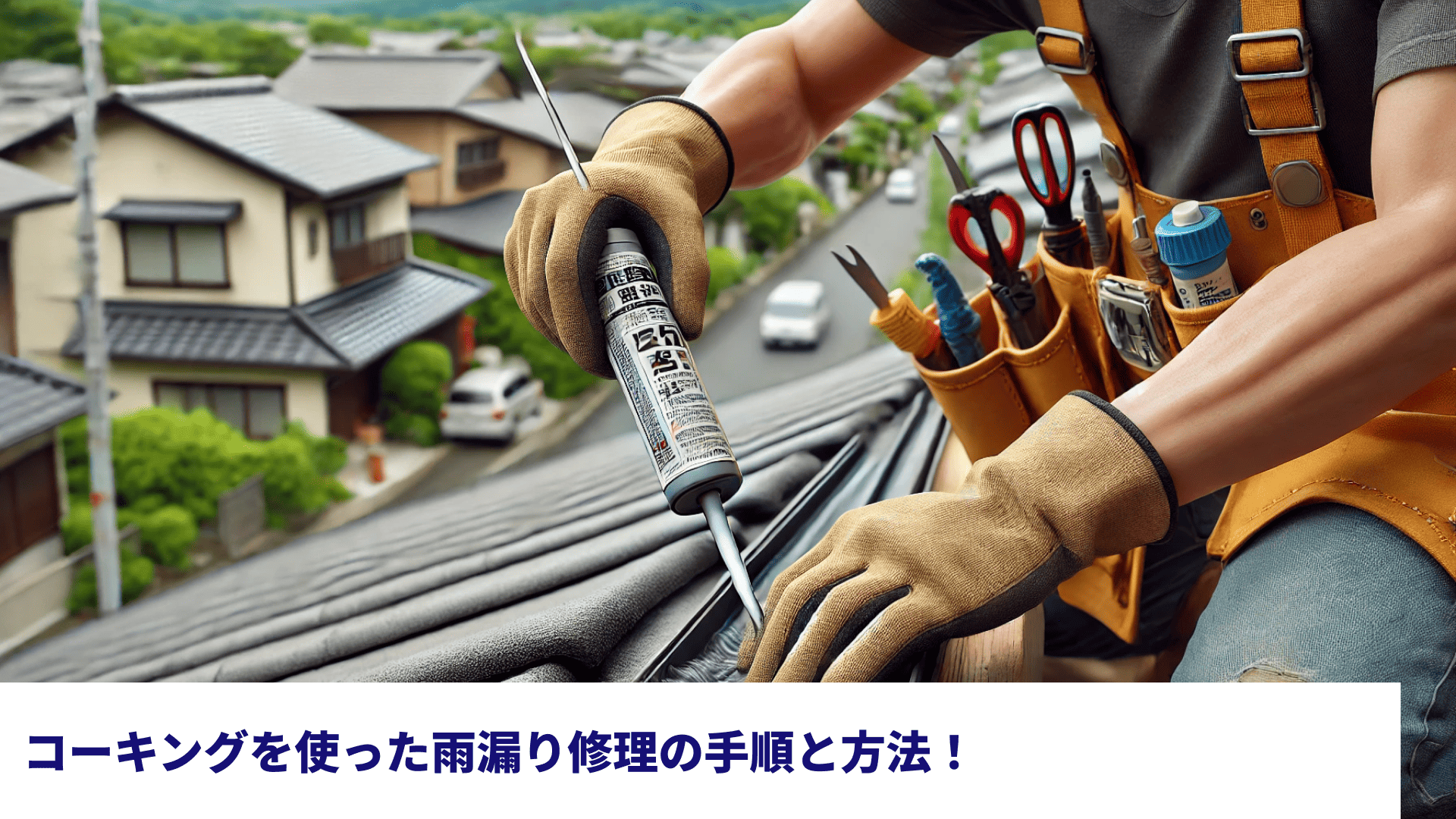 コーキングを使った雨漏り修理の手順と方法！