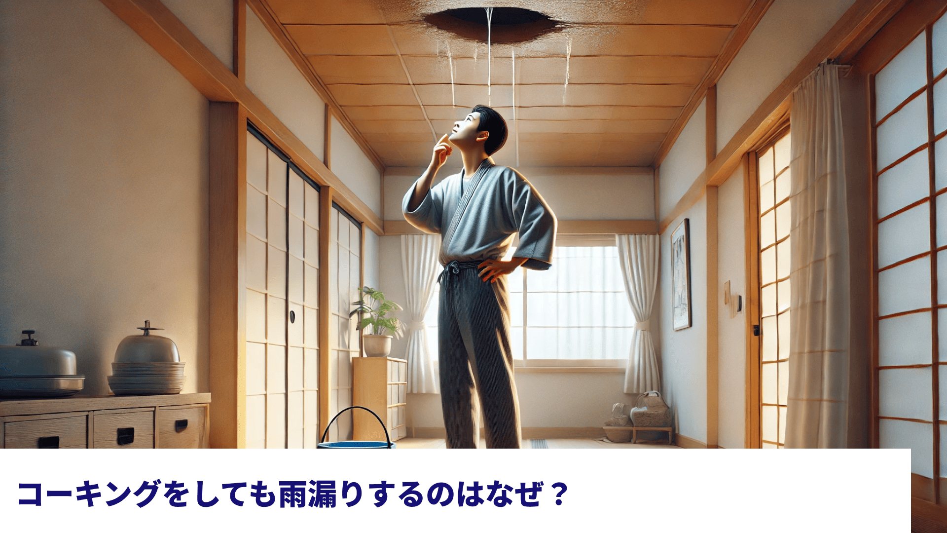 コーキングをしても雨漏りするのはなぜ？