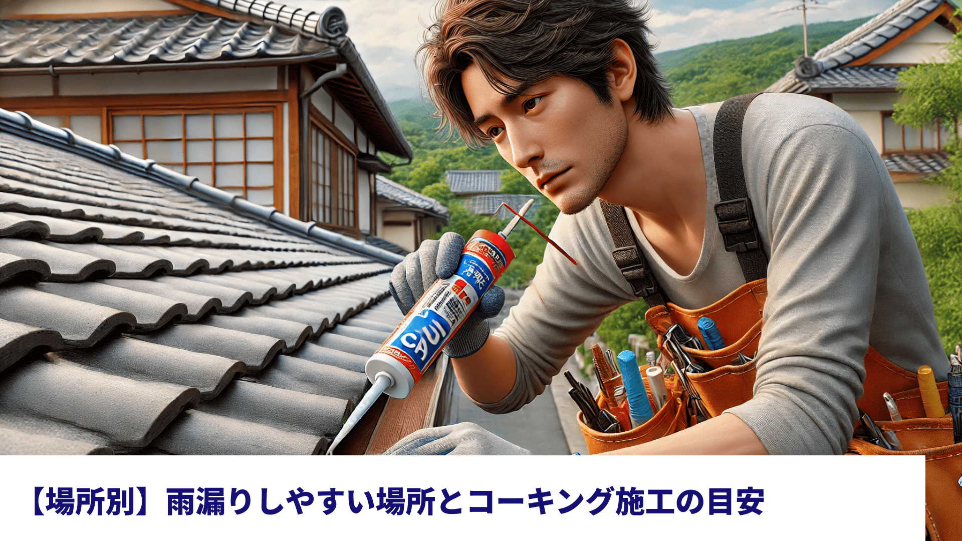 【場所別】雨漏りしやすい場所とコーキング施工の目安