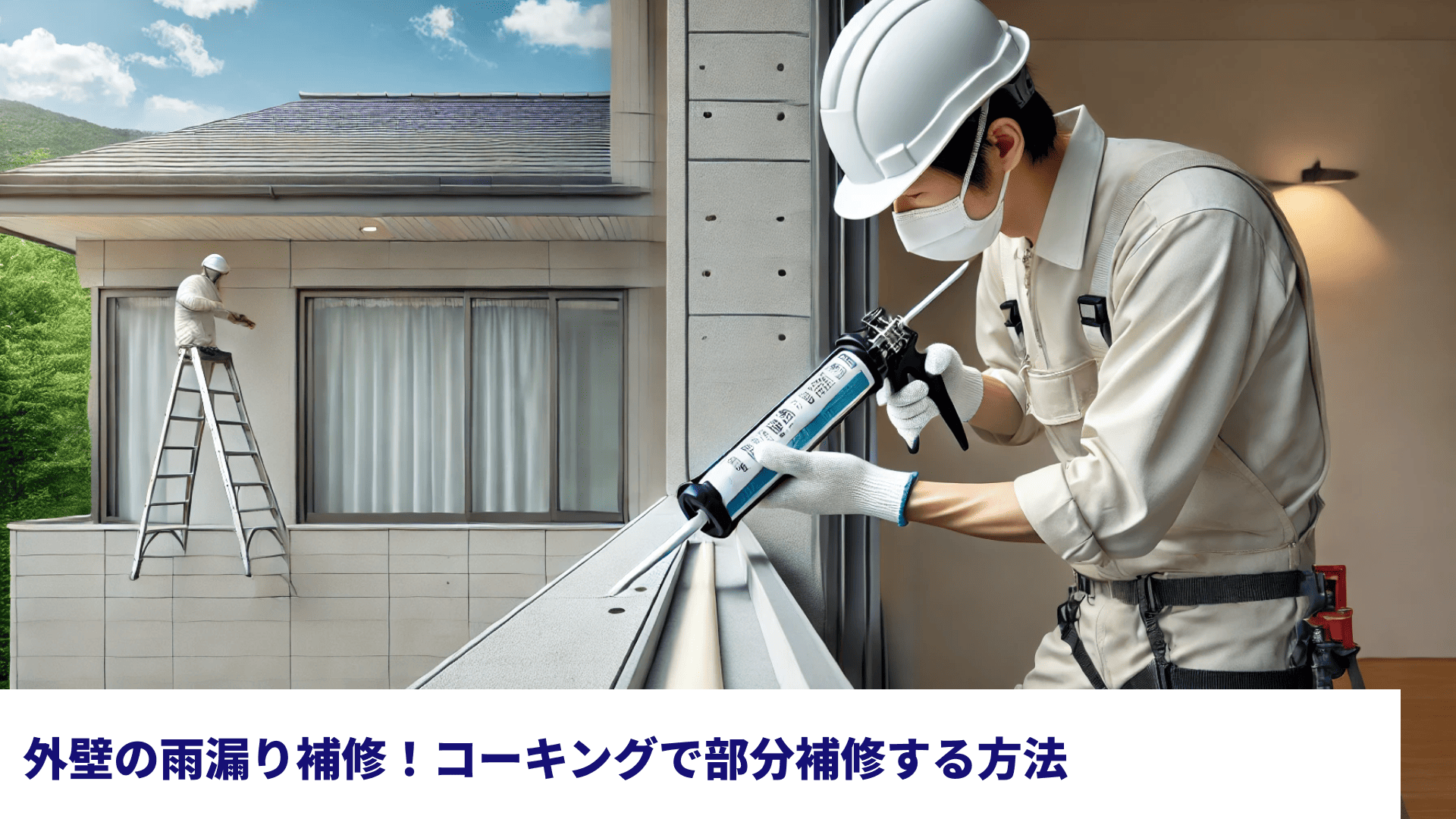 外壁の雨漏り補修！コーキングで部分補修する方法