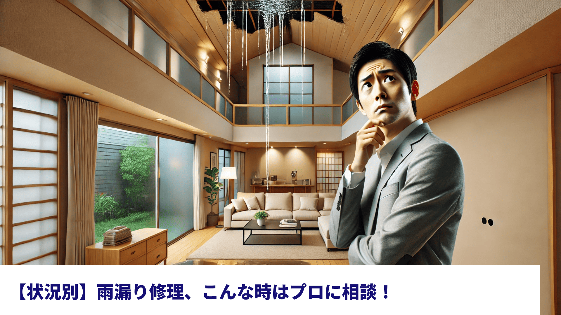 【状況別】雨漏り修理、こんな時はプロに相談！
