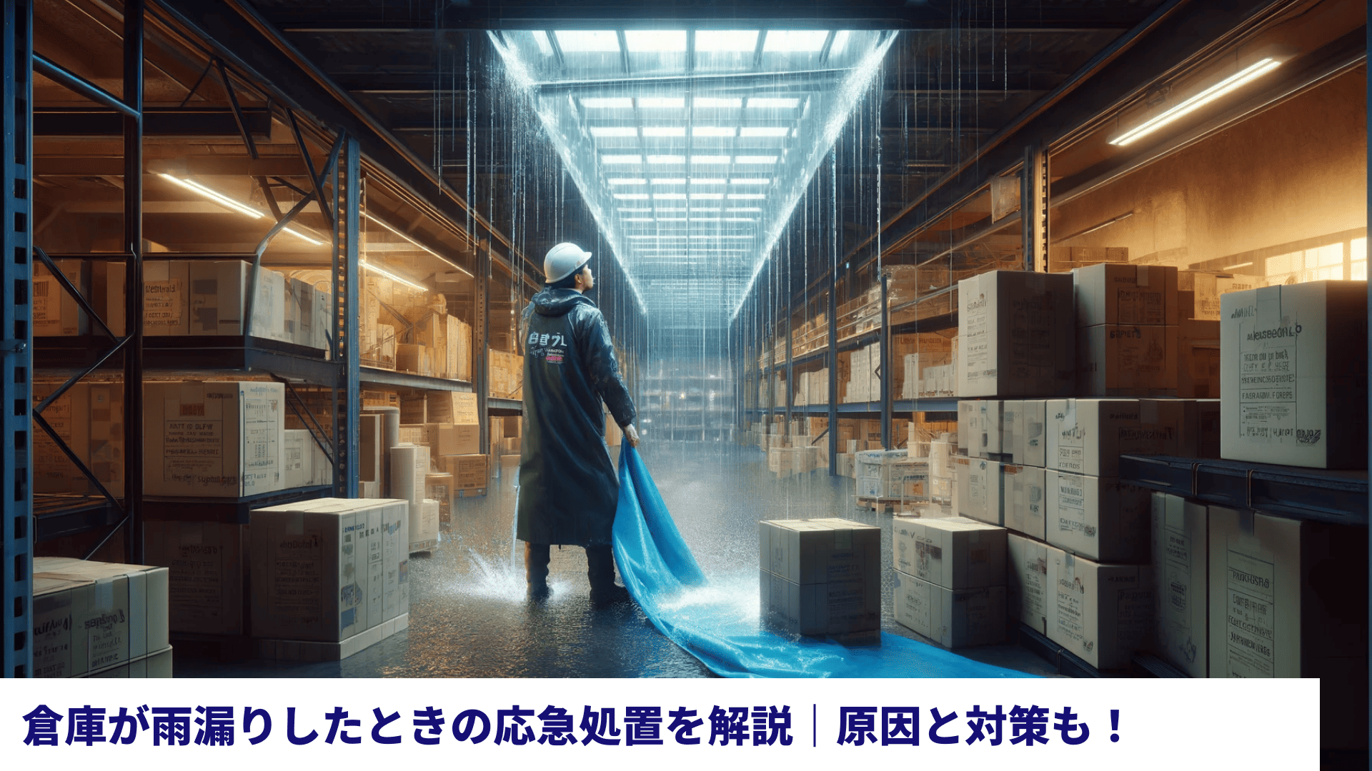 倉庫が雨漏りしたときの応急処置を解説｜原因と対策も！