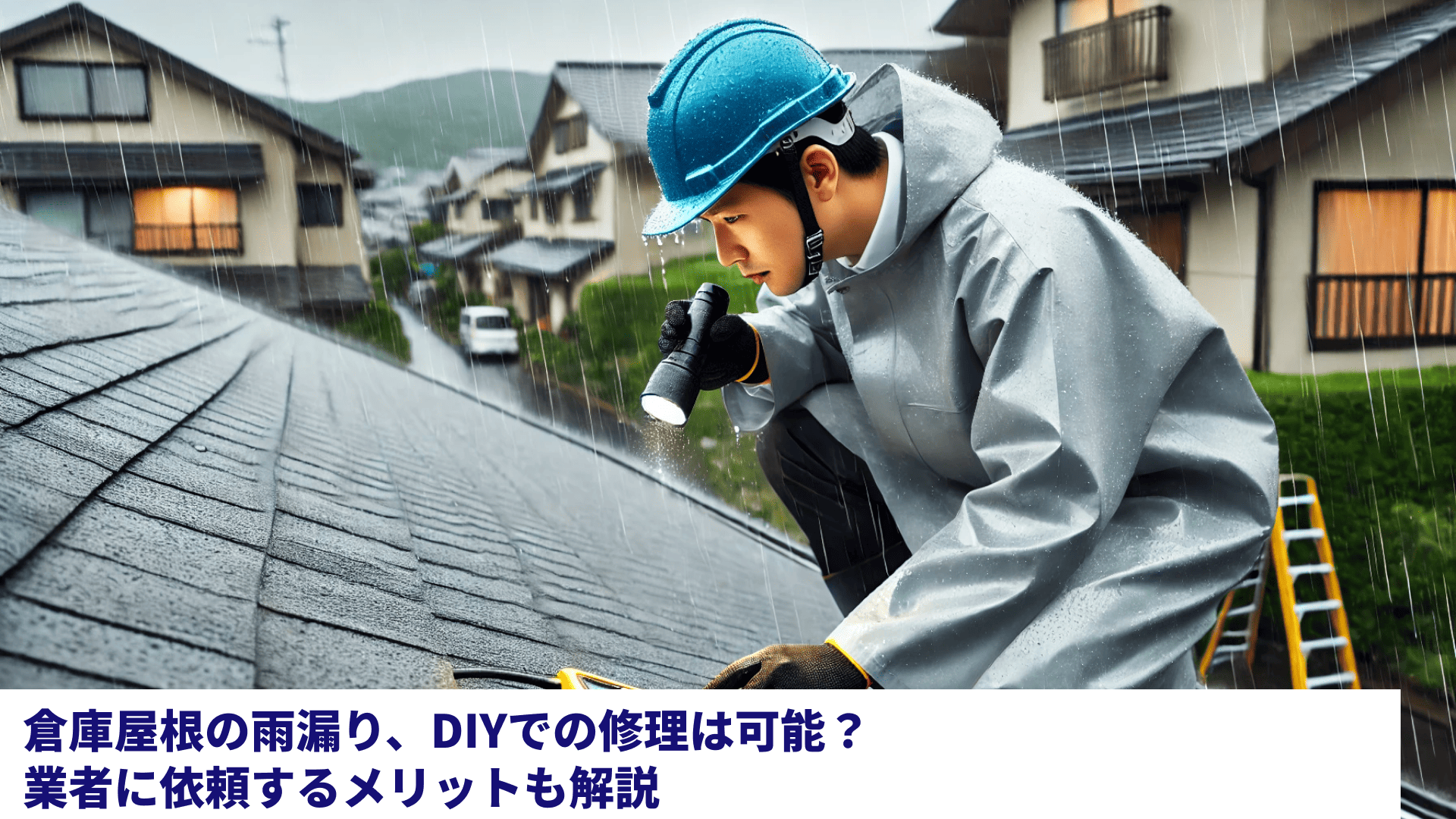 倉庫屋根の雨漏り、DIYでの修理は可能？業者に依頼するメリットも解説