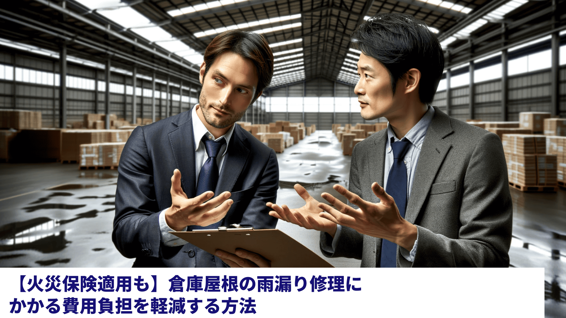 【火災保険適用も】倉庫屋根の雨漏り修理にかかる費用負担を軽減する方法
