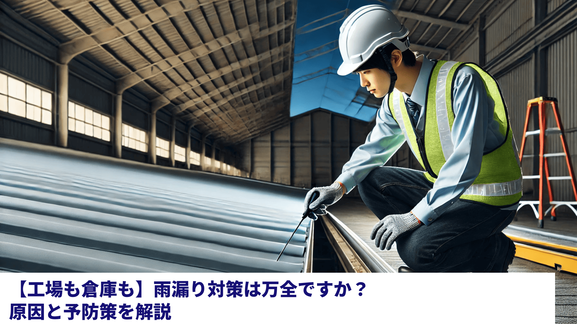 【工場も倉庫も】雨漏り対策は万全ですか？原因と予防策を解説