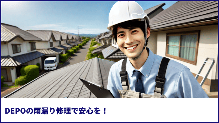 DEPOの雨漏り修理で安心を!