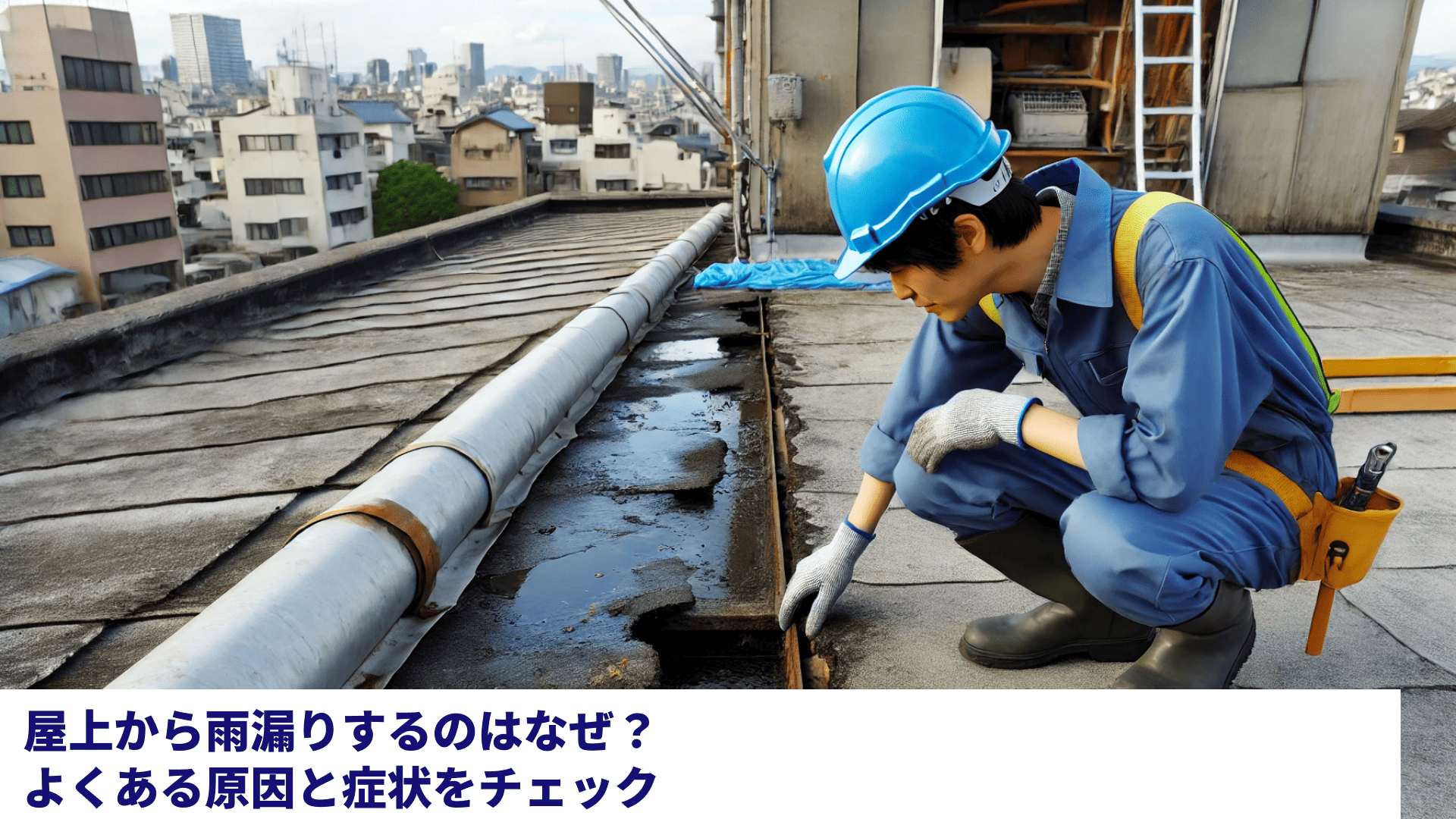 屋上から雨漏りするのはなぜ？よくある原因と症状をチェック