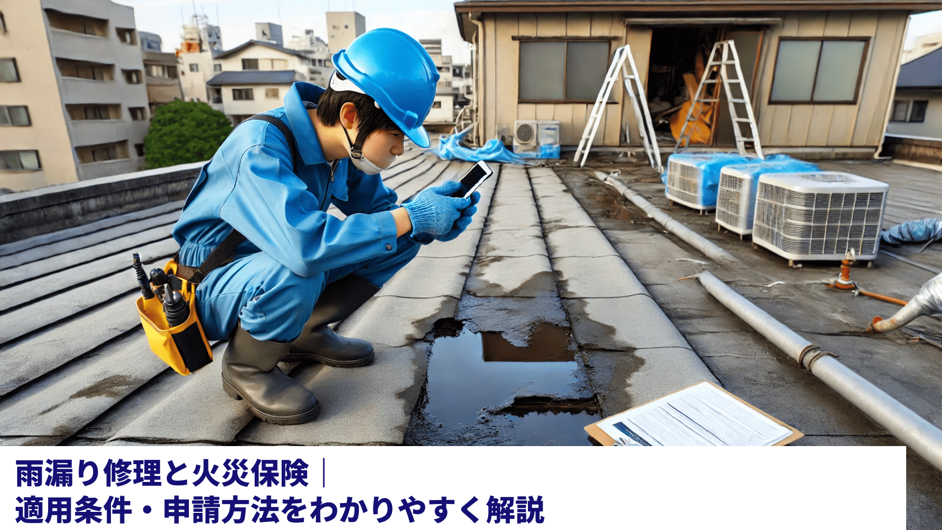 雨漏り修理と火災保険｜適用条件・申請方法をわかりやすく解説