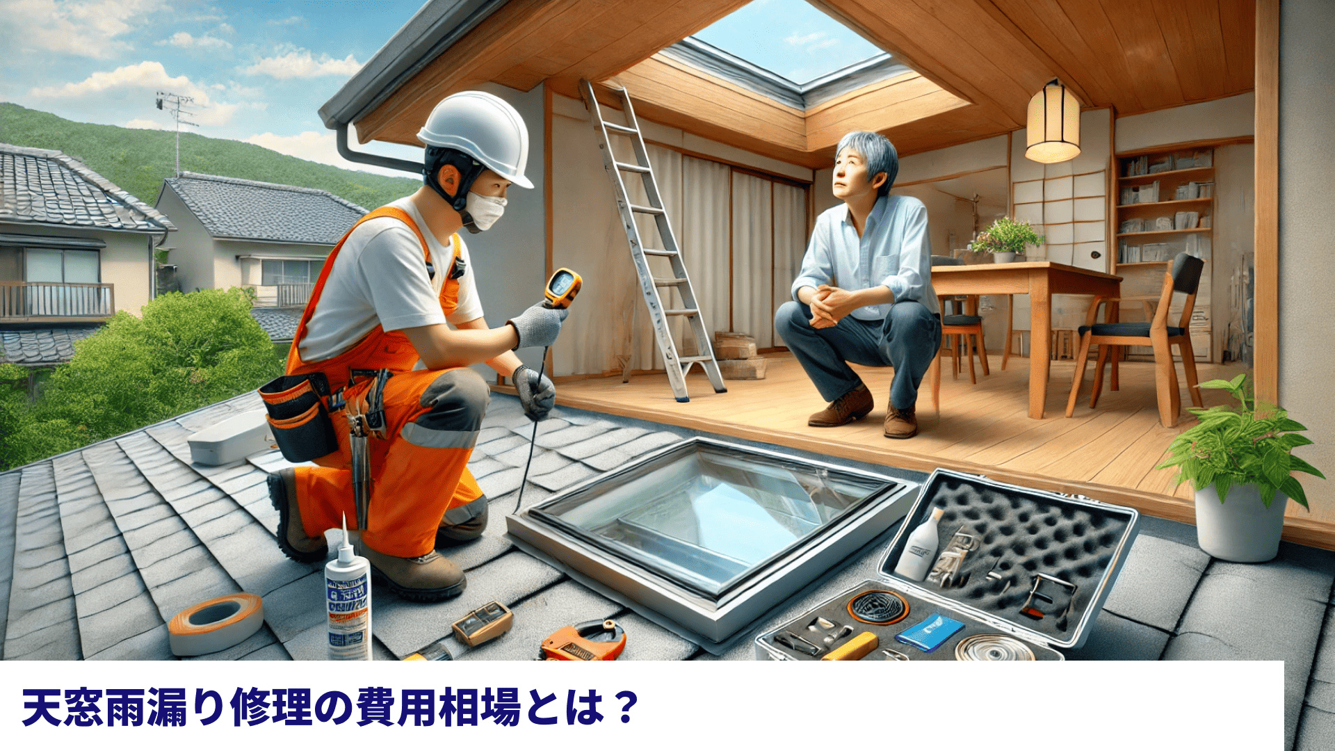 天窓雨漏り修理の費用相場とは?