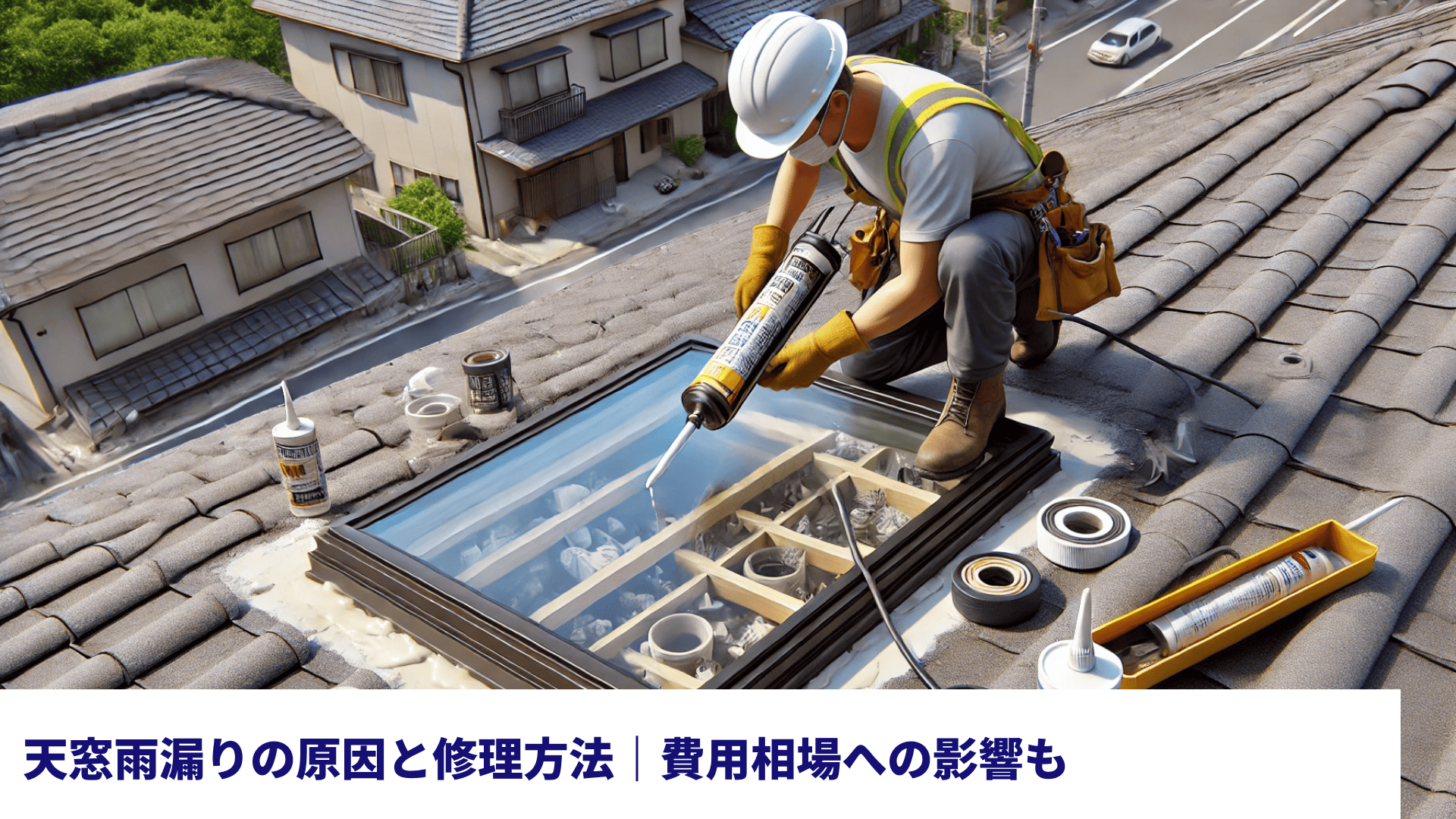 天窓雨漏りの原因と修理方法|費用相場への影響も
