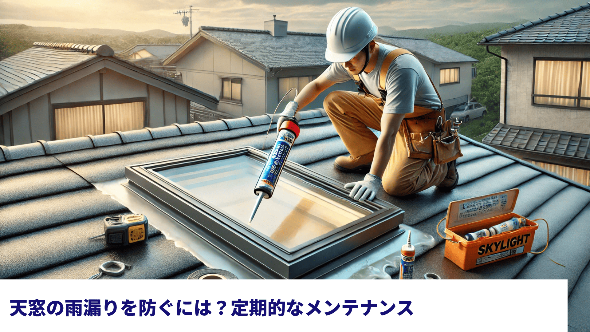 天窓の雨漏りを防ぐには?定期的なメンテナンス