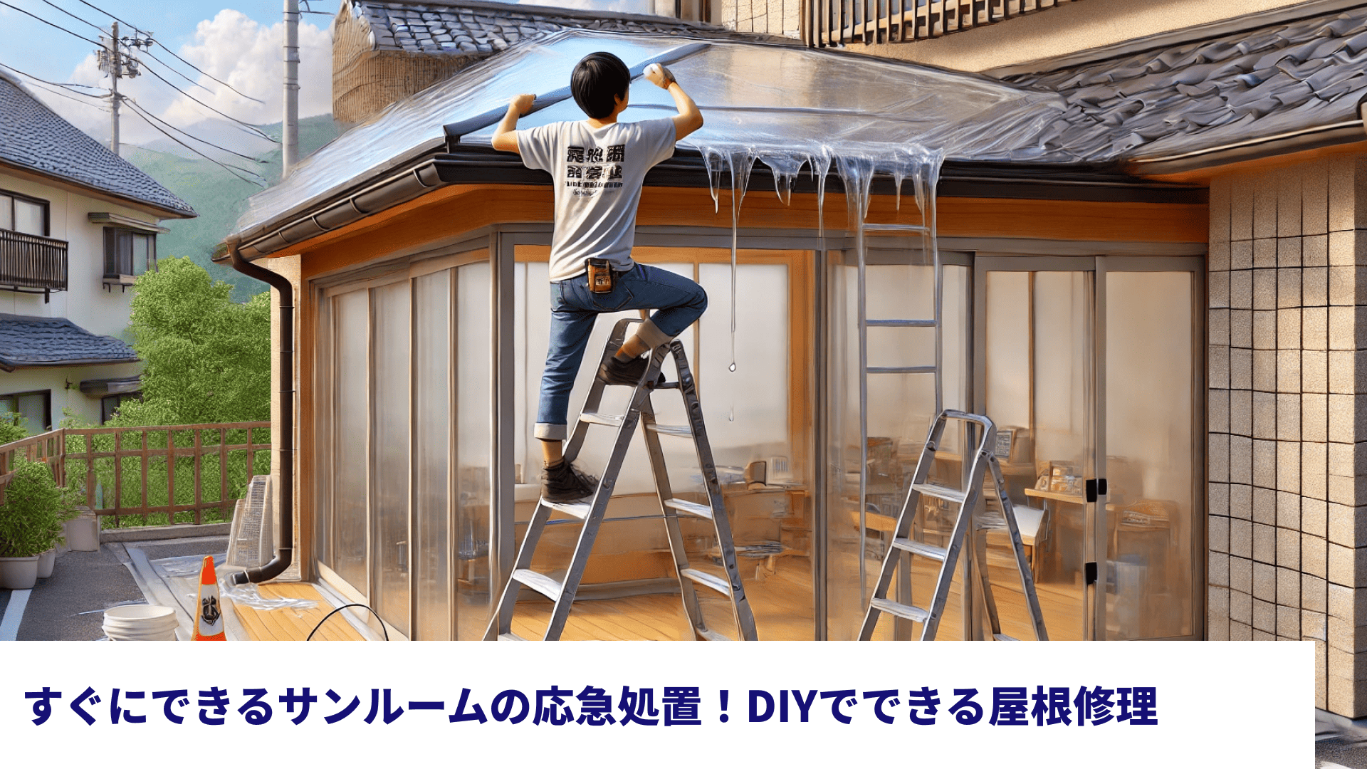 すぐにできるサンルームの応急処置！DIYでできる屋根修理