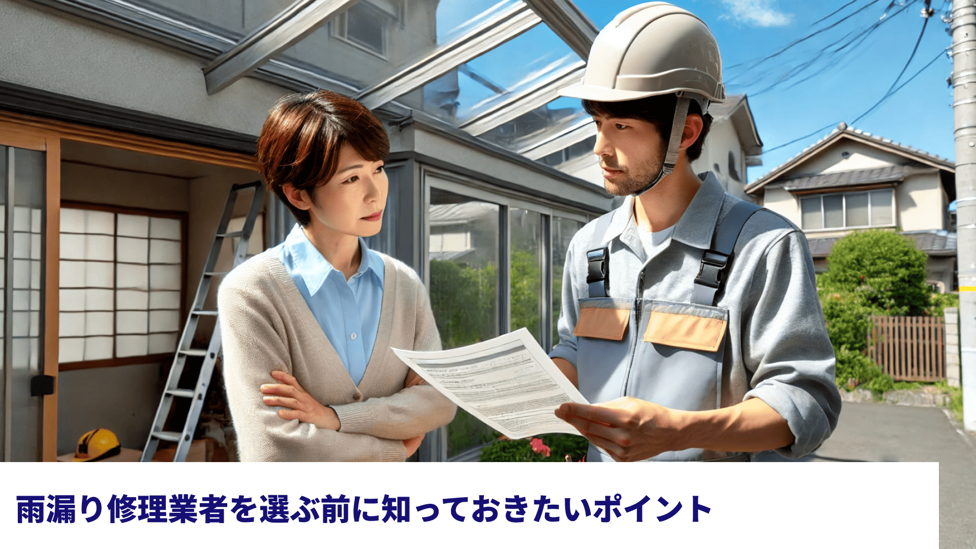雨漏り修理業者を選ぶ前に知っておきたいポイント