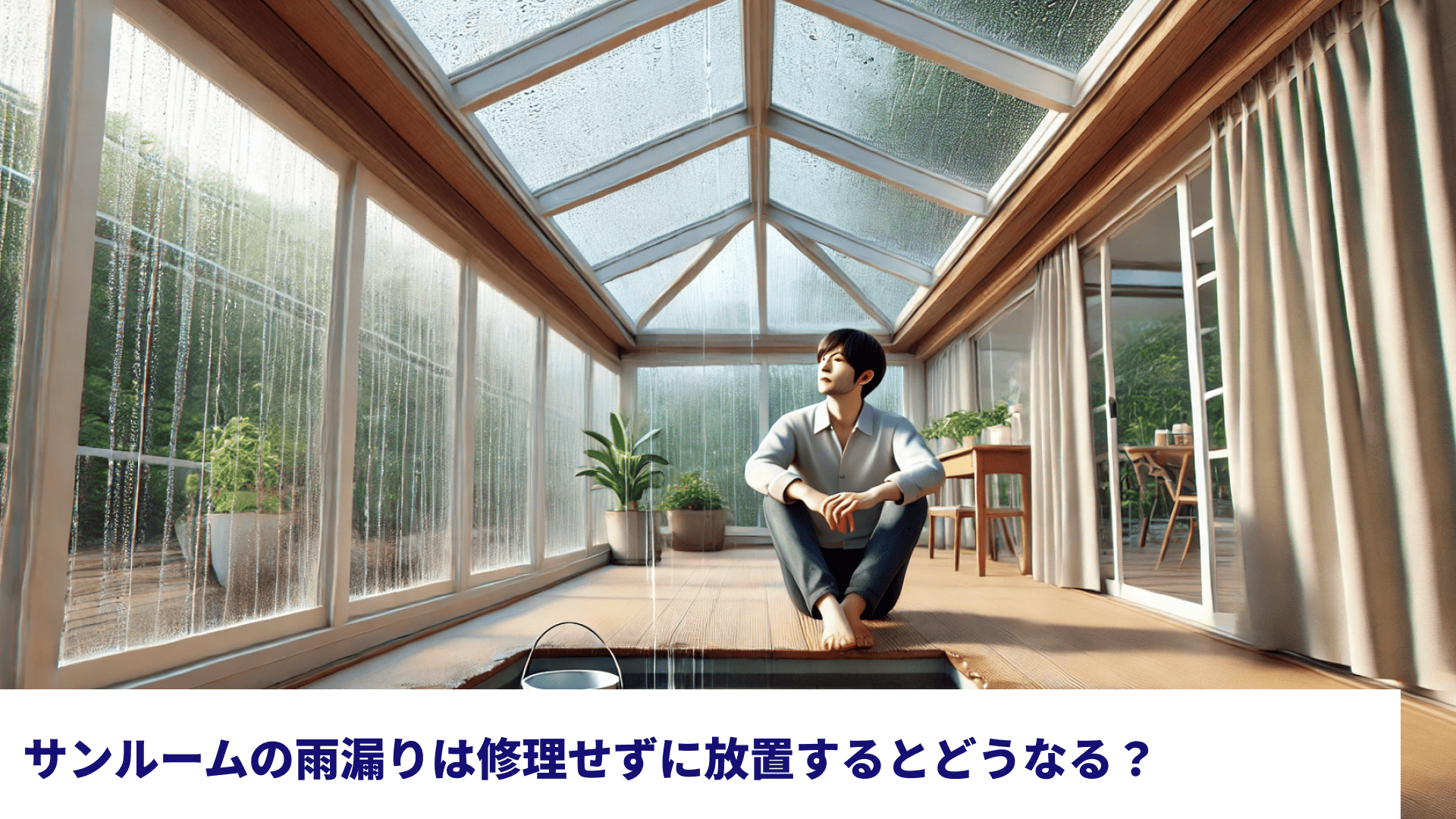 サンルームの雨漏りは修理せずに放置するとどうなる？