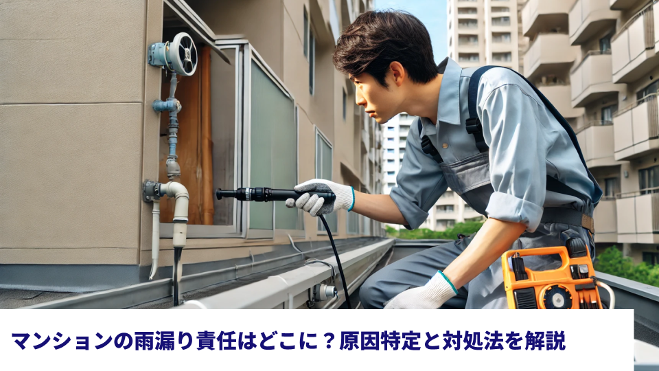 マンションの雨漏り責任はどこに？原因特定と対処法を解説