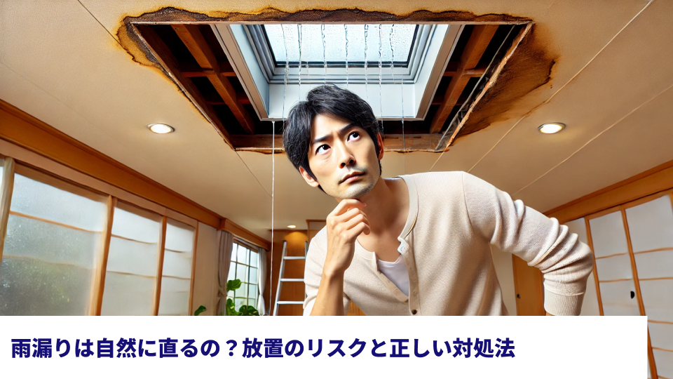 雨漏りは自然に直るの？放置のリスクと正しい対処法