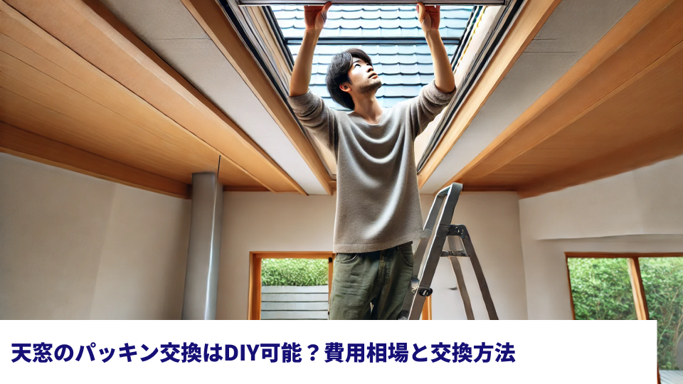 天窓のパッキン交換はDIY可能？費用相場と交換方法