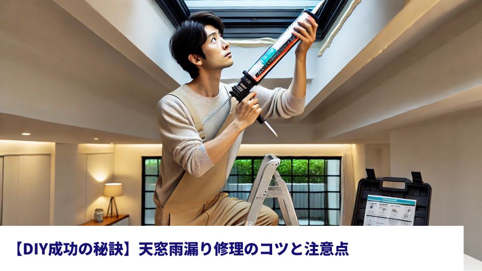 【DIY成功の秘訣】天窓雨漏り修理のコツと注意点