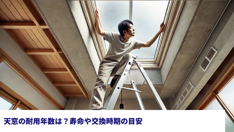 天窓の耐用年数は？寿命や交換時期の目安