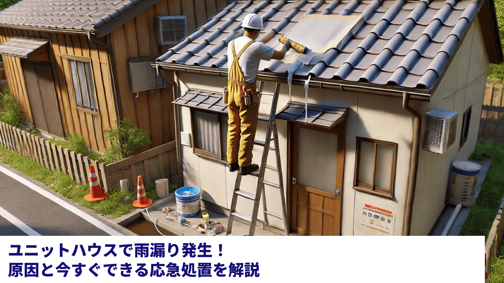 ユニットハウスで雨漏り発生！原因と今すぐできる応急処置を解説
