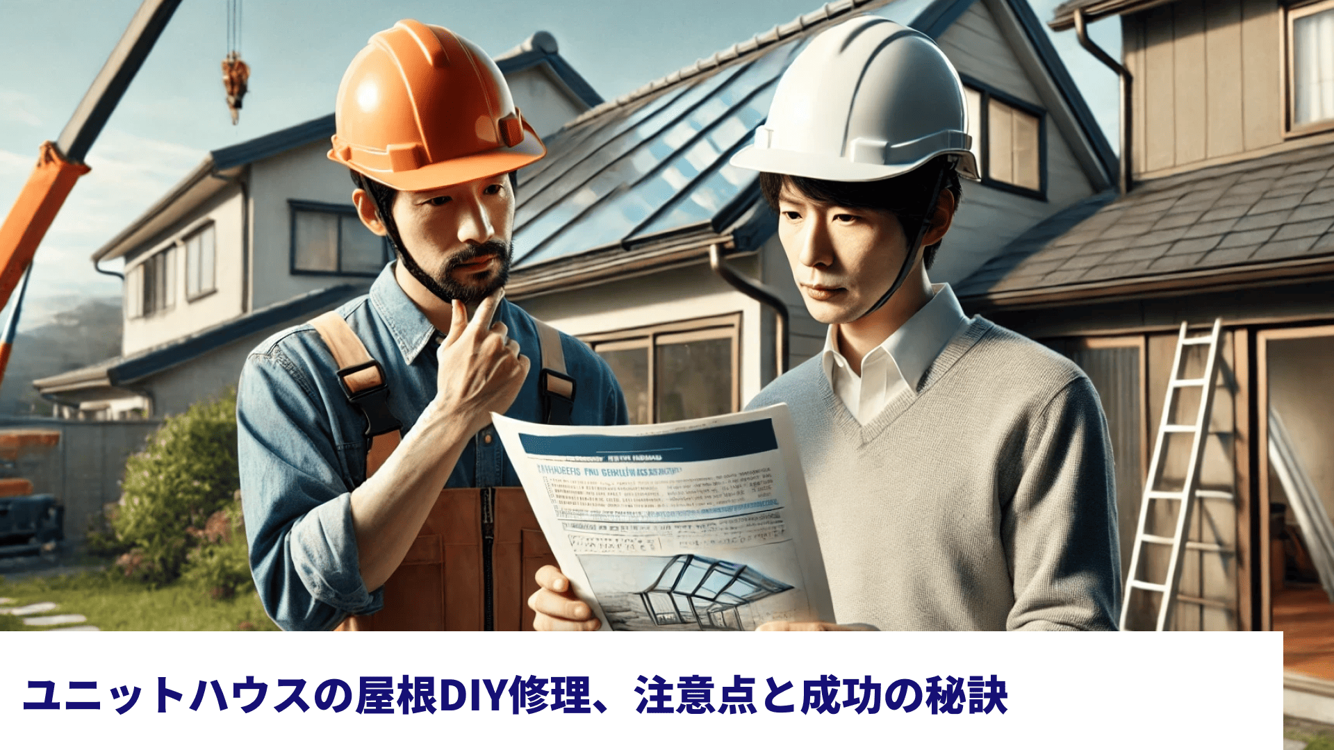ユニットハウスの屋根DIY修理、注意点と成功の秘訣