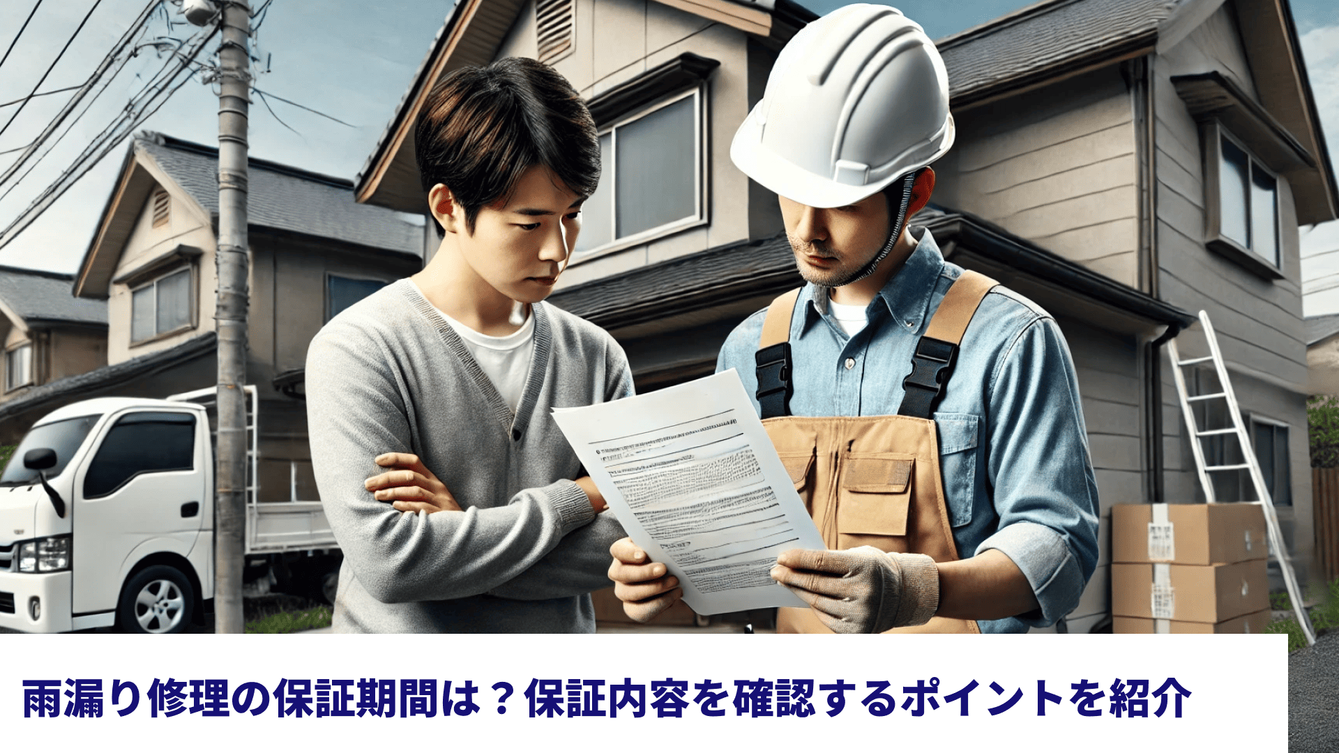 雨漏り修理の保証期間は？保証内容を確認するポイントを紹介