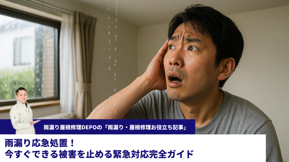 雨漏り応急処置！今すぐできる被害を止める緊急対応完全ガイド
