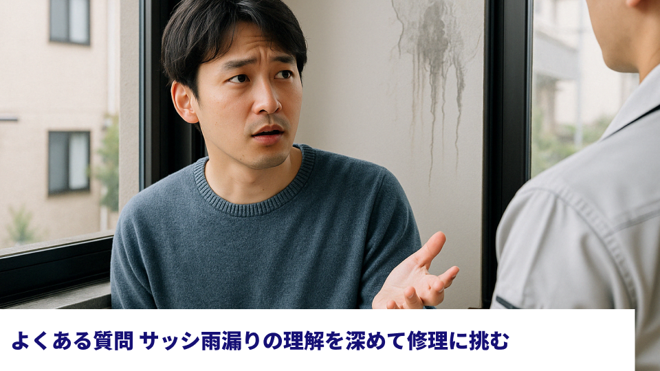 よくある質問 サッシ雨漏りの理解を深めて修理に挑む