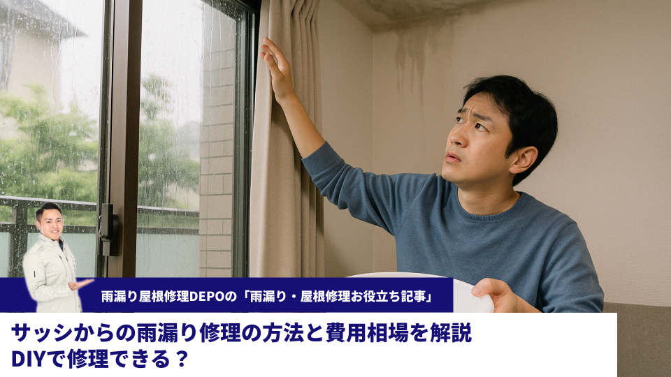 サッシからの雨漏り修理の方法と費用相場を解説 DIYで修理できる？