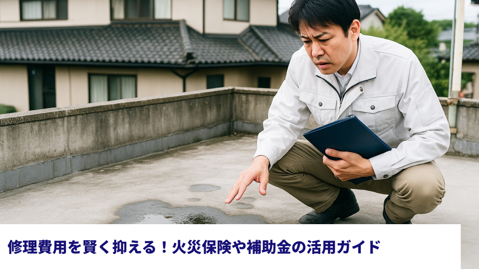修理費用を賢く抑える！火災保険や補助金の活用ガイド