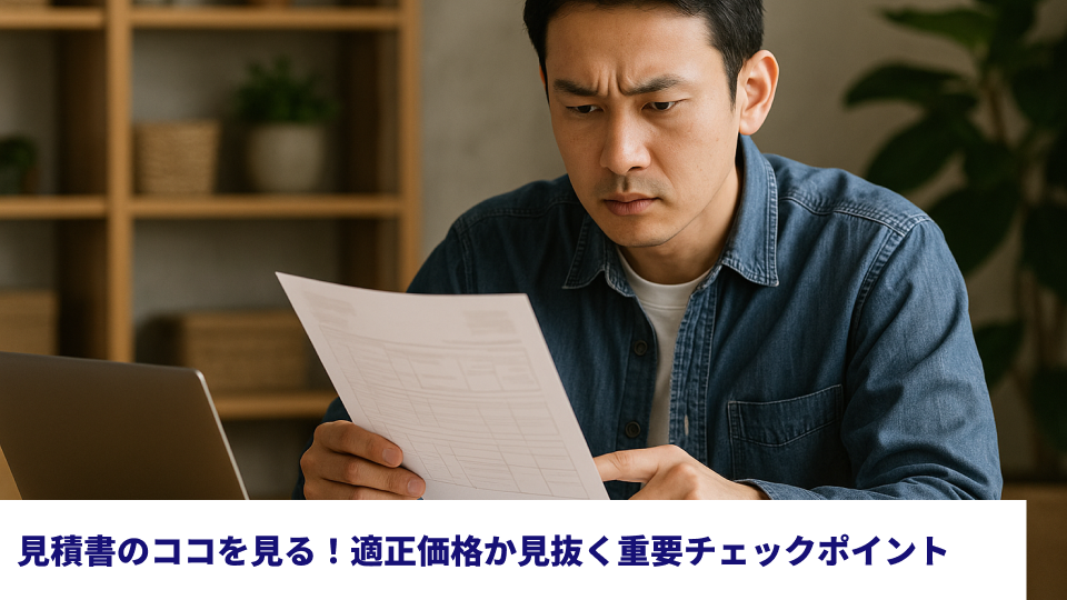 見積書のココを見る！適正価格か見抜く重要チェックポイント