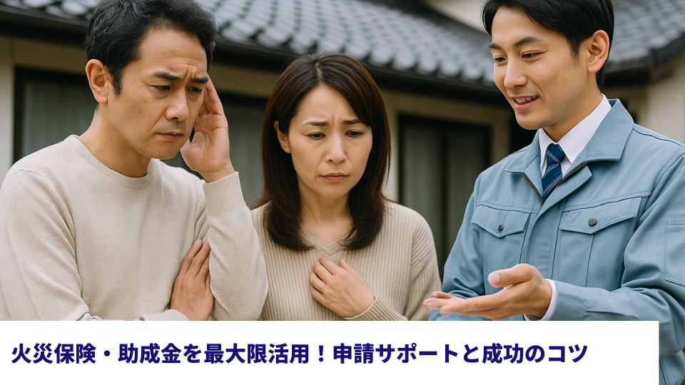 火災保険・助成金を最大限活用！申請サポートと成功のコツ