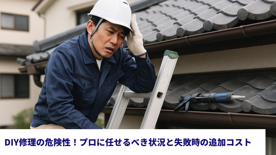 DIY修理の危険性！プロに任せるべき状況と失敗時の追加コスト